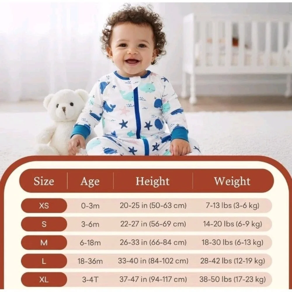 Cottagecore Baby Sleep Suit 1.0TOG Long Sleeve Wearable Blanket Legs NWT Large
